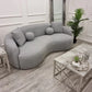 The Wave Boucle 3 Seater Sofa - Grey