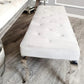 Louise Bench Dark Grey With Silver Leg