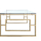 Apex Gold Metal Coffee Table