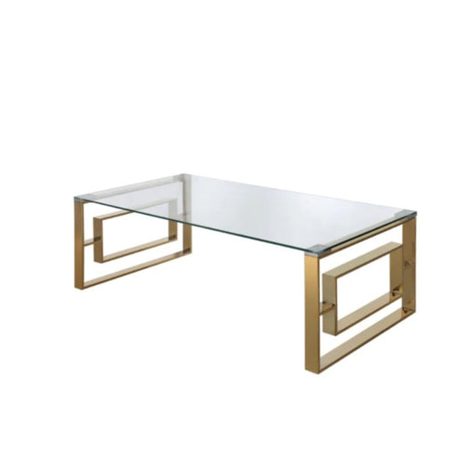 Apex Gold Metal Coffee Table