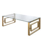 Apex Gold Metal Coffee Table