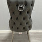 Victoria Dark Grey Dining Chair Ring Knocker