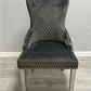 Victoria Dark Grey Dining Chair Ring Knocker