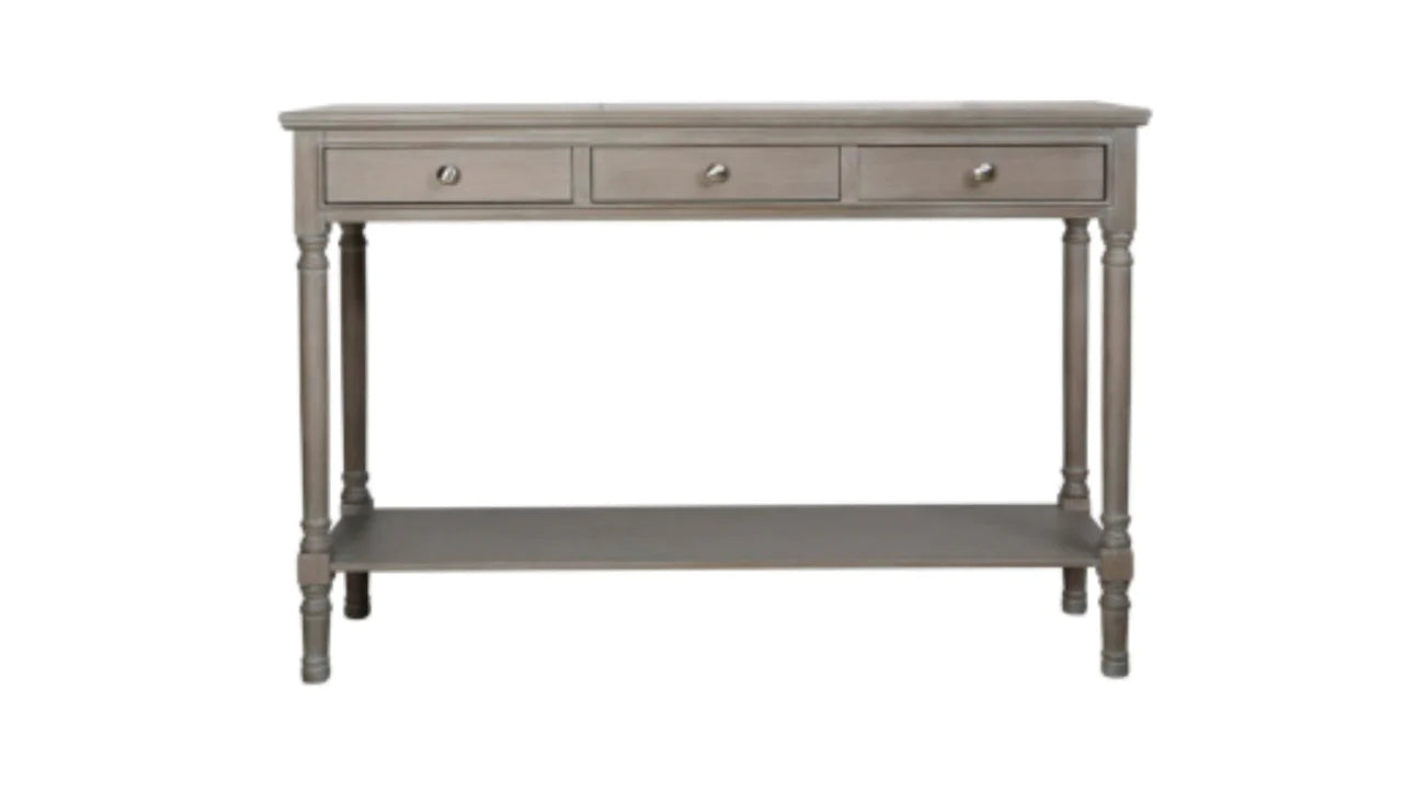 Delta Large 3 Drawer Console Table - Ball Handle