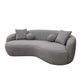 The Wave Boucle 3 Seater Sofa - Grey