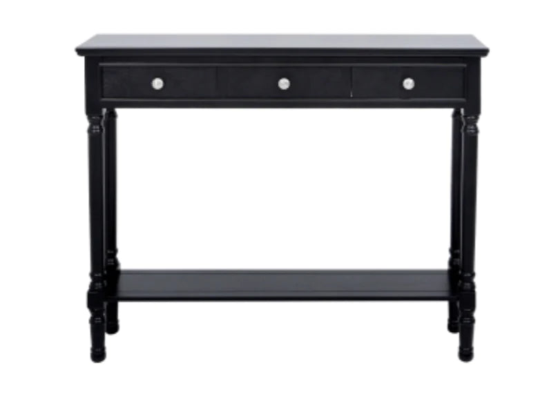 Delta Large 3 Drawer Console Table - Ball Handle