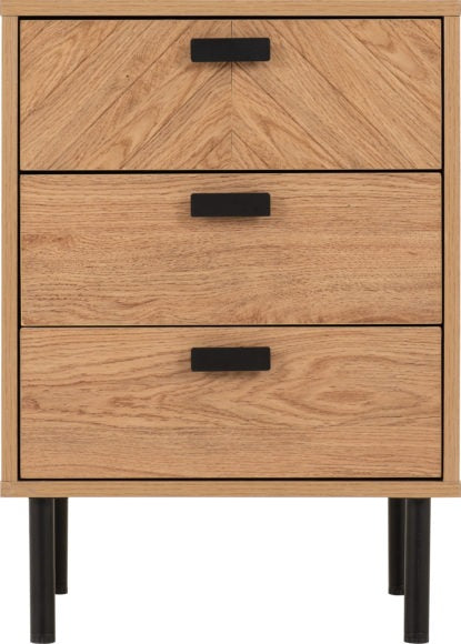 Leon 3 Drawer Bedside