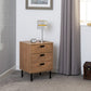 Leon 3 Drawer Bedside