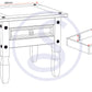Corona 1 Drawer Lamp Table