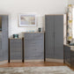 Nevada 3 Drawer Bedside
