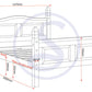 Corona 4'6" Bed High Foot End