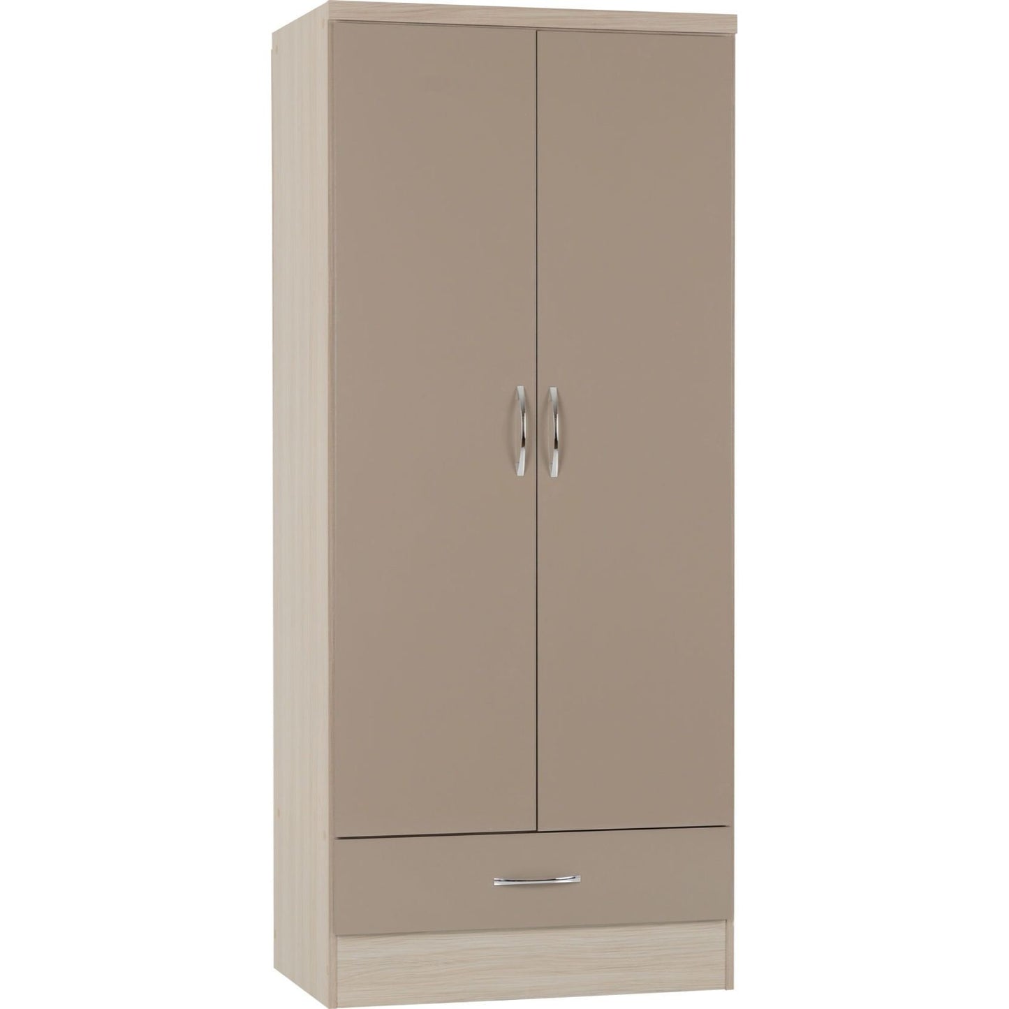 Nevada 2 Door 1 Drawer Wardrobe