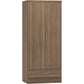 Nevada 2 Door 1 Drawer Wardrobe