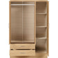 Nevada 3 Door 2 Drawer Mirrored Wardrobe