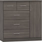 Nevada 5 Drawer Low Wardrobe