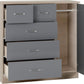 Nevada 5 Drawer Low Wardrobe