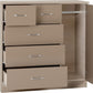 Nevada 5 Drawer Low Wardrobe