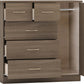 Nevada 5 Drawer Low Wardrobe