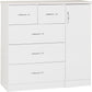 Nevada 5 Drawer Low Wardrobe