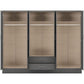 Nevada 6 Door 2 Drawer Mirrored Wardrobe