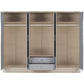 Nevada 6 Door 2 Drawer Mirrored Wardrobe