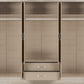 Nevada 6 Door 2 Drawer Mirrored Wardrobe