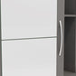 Nevada Mirrored Open Shelf Wardrobe