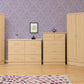 Nevada 3 Door 2 Drawer Mirrored Wardrobe