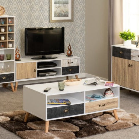 Nordic 2 Drawer Coffee Table