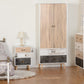 Nordic 2 Door 2 Drawer Wardrobe