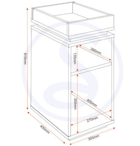 Naples Storage Side Table