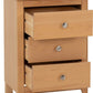 Oslo 3 Drawer Bedside