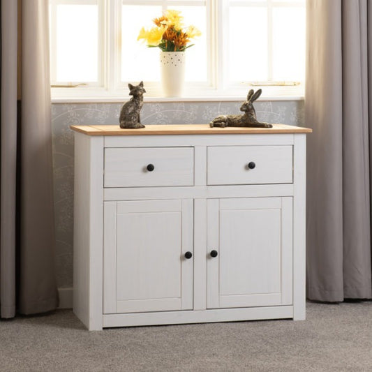 Panama 2 Door 2 Drawer Sideboard White