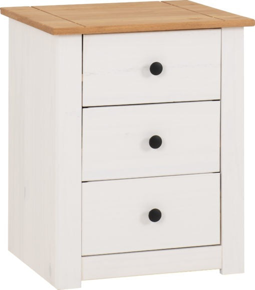 Panama 3 Drawer Bedside Chest