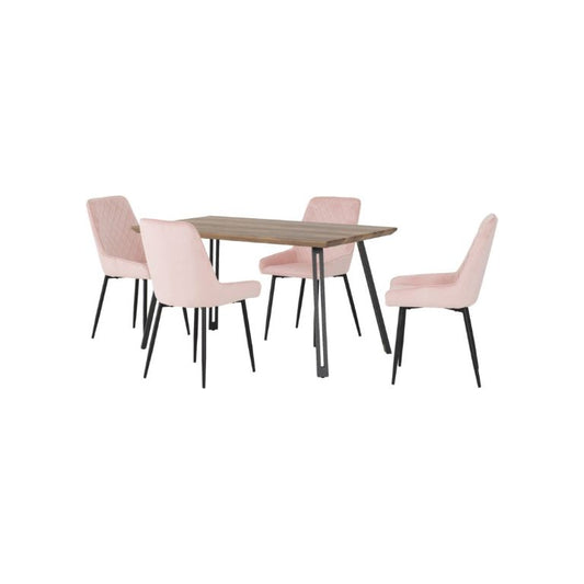 Quebec Straight Edge Dining Set with Avery Chairs