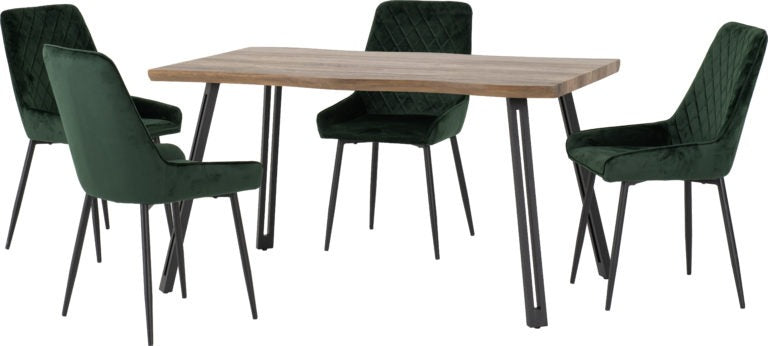 Quebec Wave Edge Dining Set