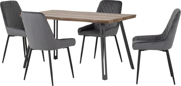 Quebec Wave Edge Dining Set