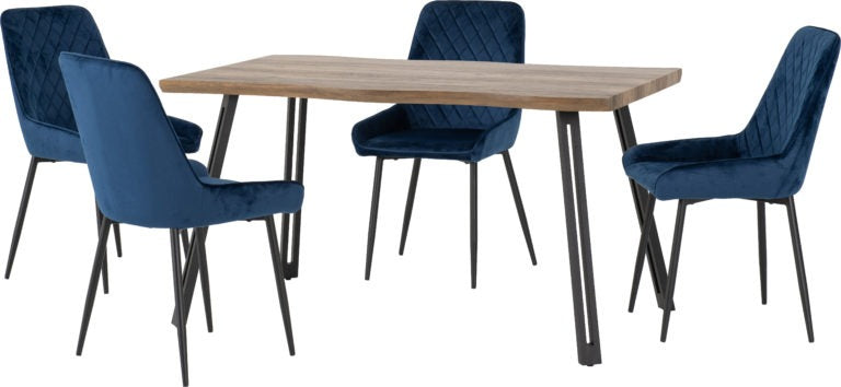 Quebec Wave Edge Dining Set