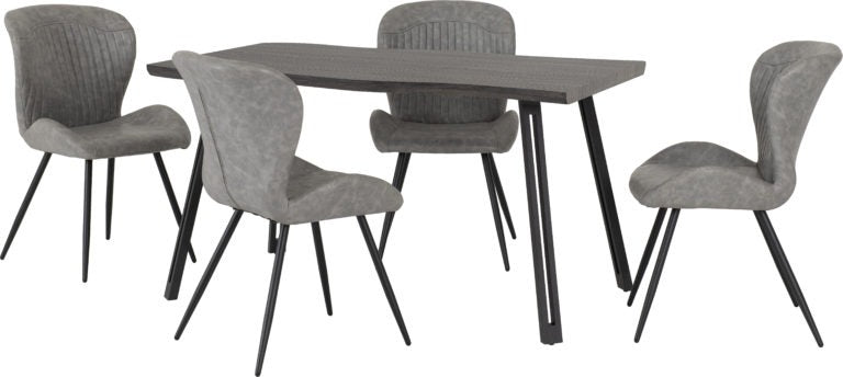 Quebec Wave Edge Dining Set