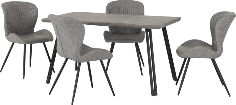 Quebec Wave Edge Dining Set