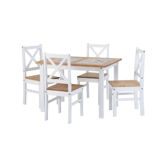 Salvador 1+4 Tile Top Dining Set