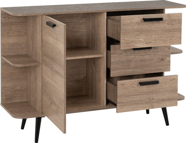 Saxton 1 Door 3 Drawer Sideboard