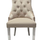 Majestic Light Grey Lion Knocker Chair