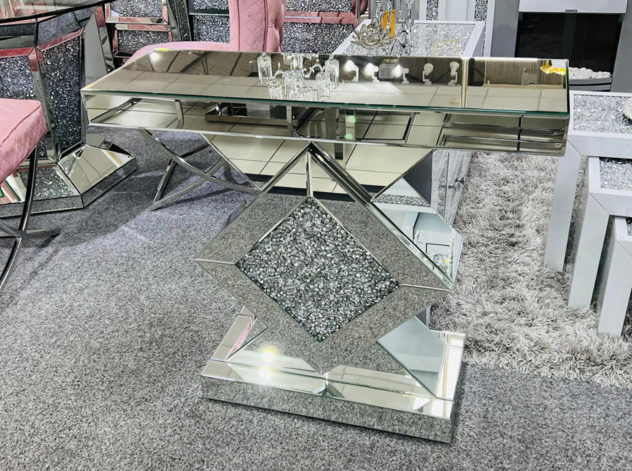 Crushed Diamond Console Table