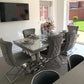 Arianna Light Grey Table With Sandhurst Chairs