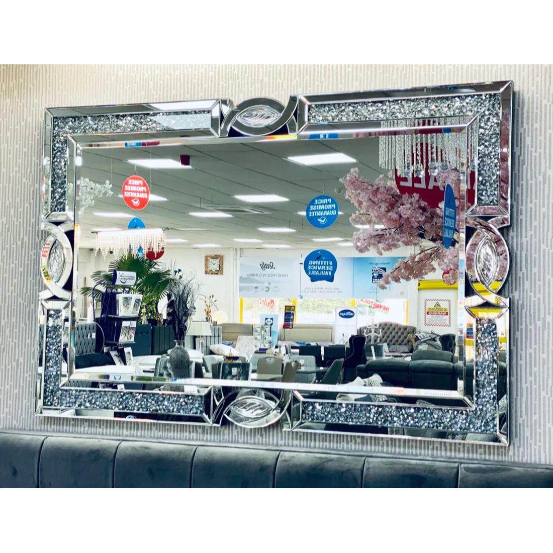 CC Crushed Diamond Wall Mirror 80/120