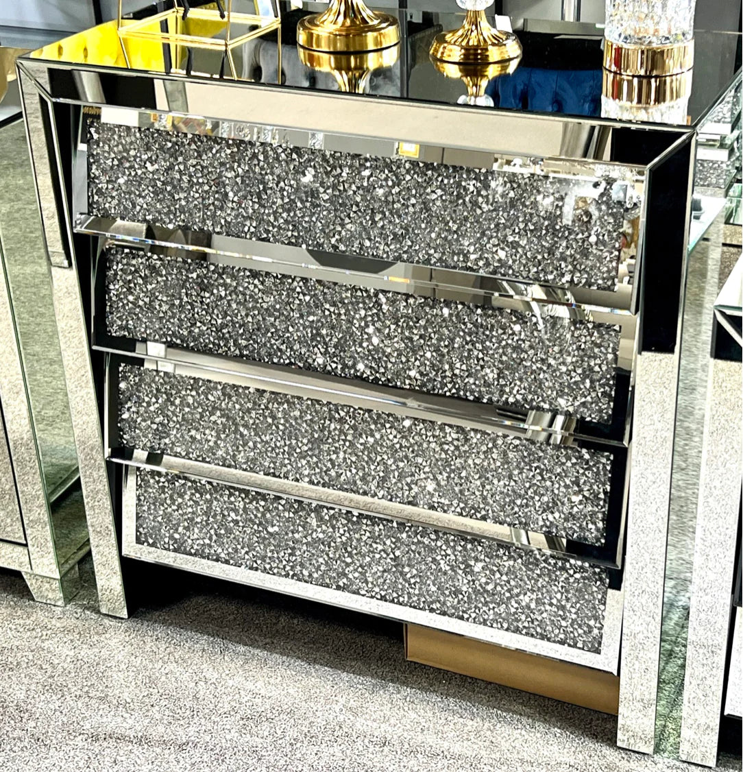 Crushed Diamond Chest Of Drawer