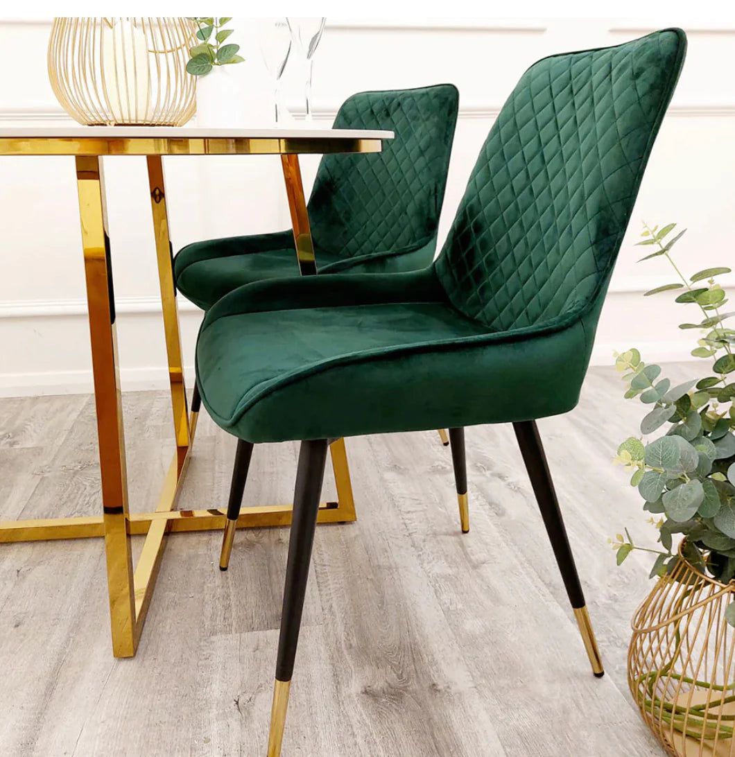 Luna Velvet Dining Chair All Colour