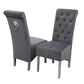 Louis Black Square Marble Table With Emma Dark Grey Chairs