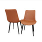 Remus Leather Dining Chair With Black Legs